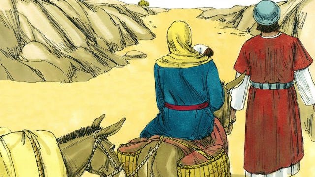 The Flight to Egypt Bible Story
